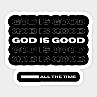 God Is Good-Thank You-Light Sticker